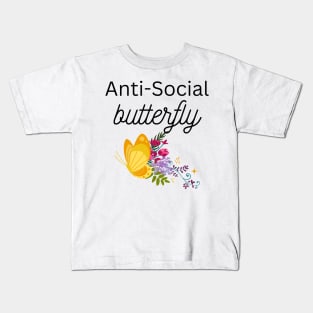 Anti-Social Butterfly Kids T-Shirt